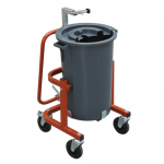 Floor leveler mixing station